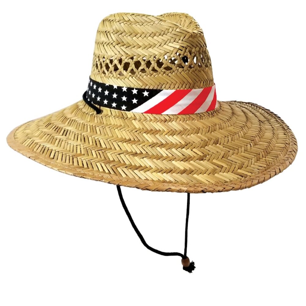 Santa Barbara Safari/Rush Patriotic Band Woven Hat